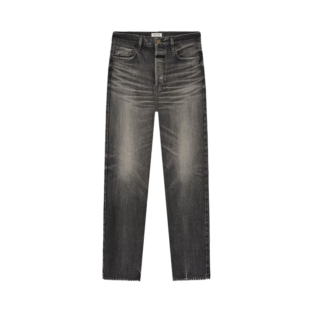 Fear of God Straight 5 Pocket Jean Rinsed Black