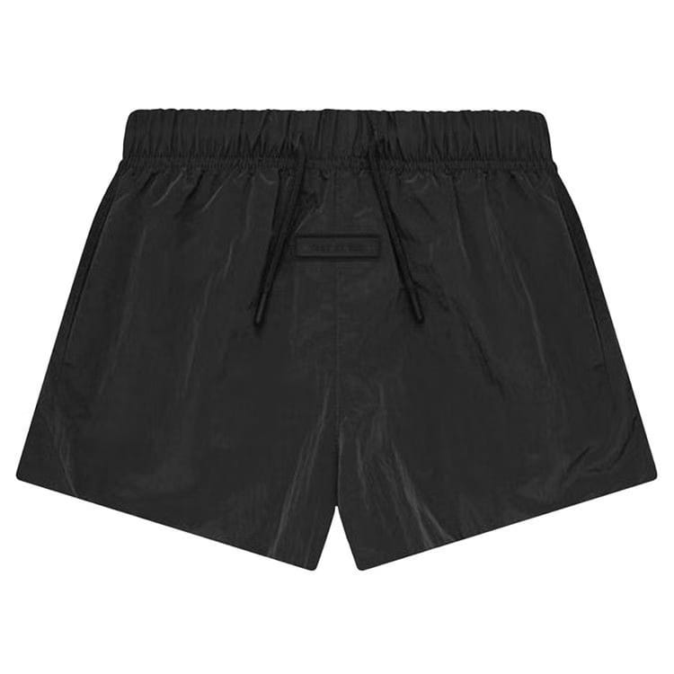 Fear of God Essentials Kids Crinkle Nylon Running Shorts Jet Black