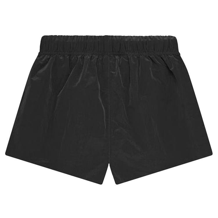 Fear of God Essentials Kids Crinkle Nylon Running Shorts Jet Black