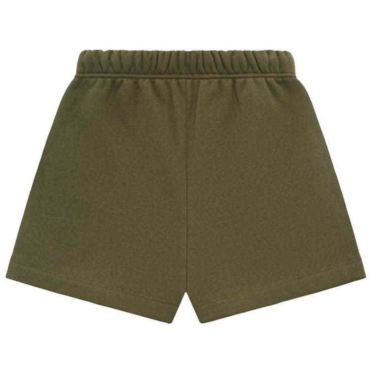 Fear of God Essentials Kids Fleece Soccer Shorts Military