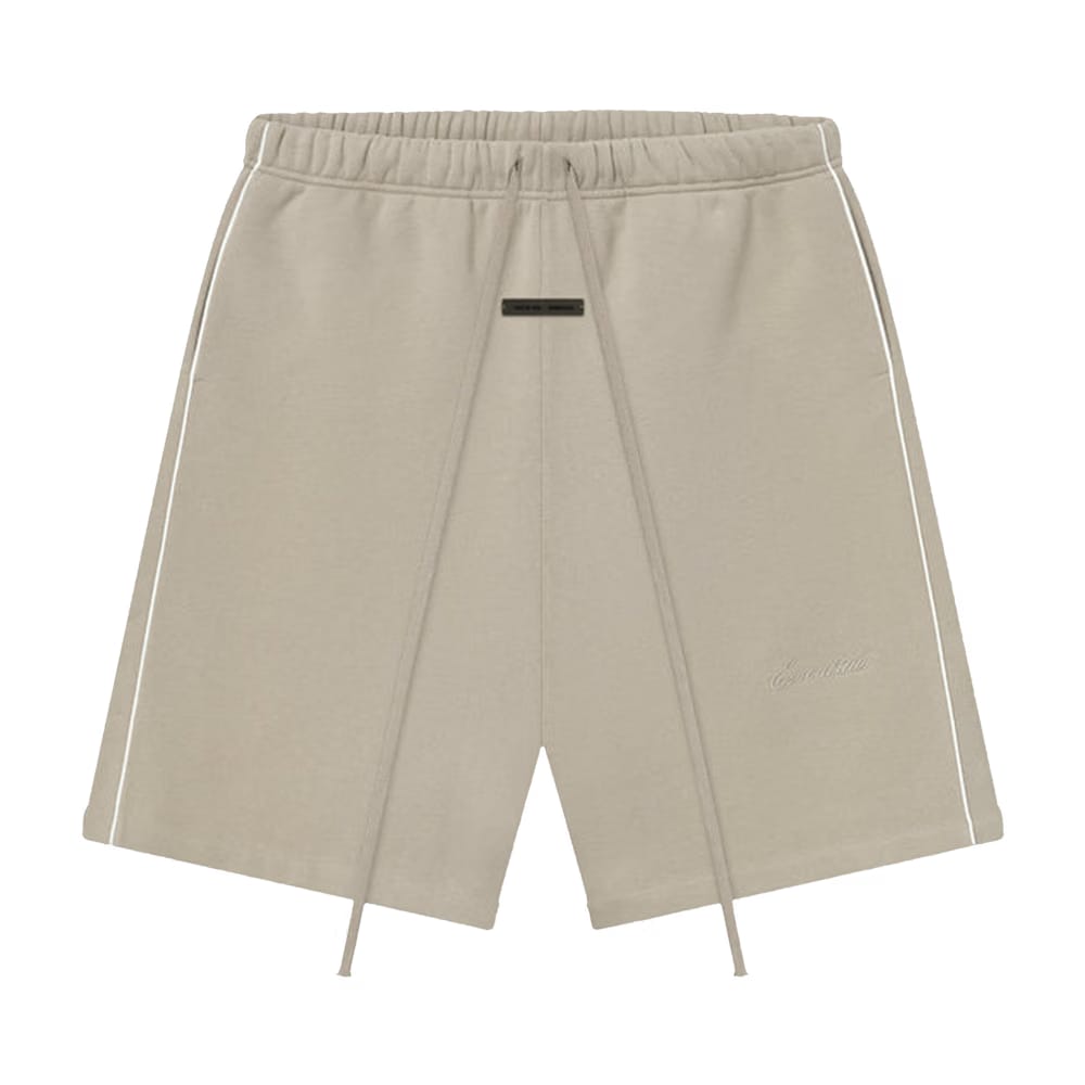 Fear of God Essentials Relaxed Fleece Sweatshort With Piping Timber/Cloud White