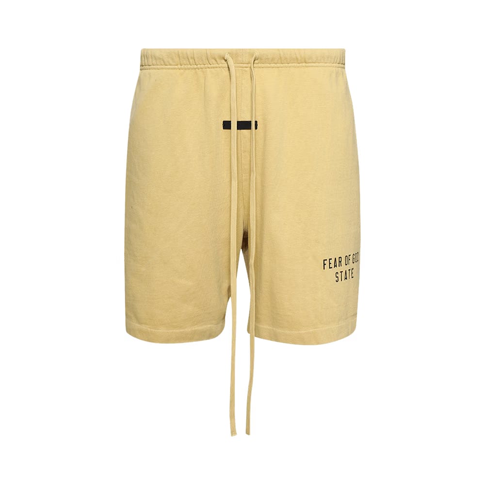 Fear of God Essentials Heavy Jersey Soccer Shorts Amber