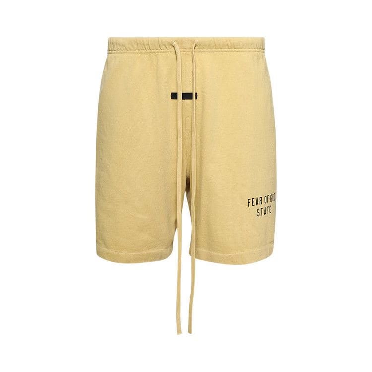 Fear of God Essentials Heavy Jersey Soccer Shorts Amber