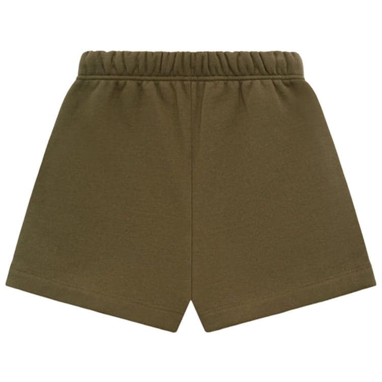 Fear of God Essentials Kids Fleece Soccer Shorts Olive