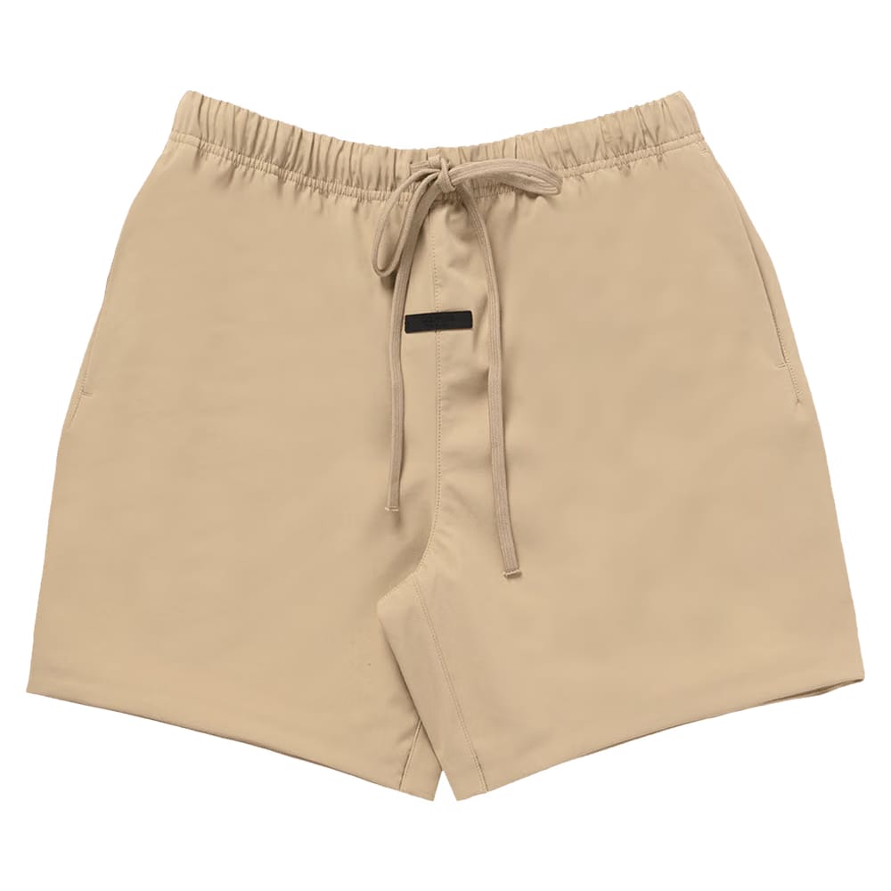 Fear of God Essentials Bonded Nylon Soccer Shorts Beige