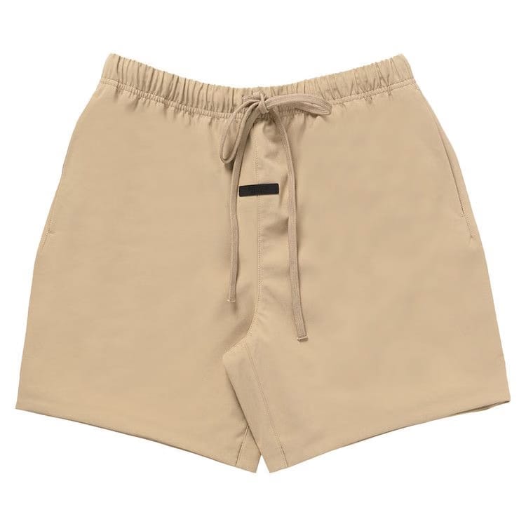 Fear of God Essentials Bonded Nylon Soccer Shorts Beige