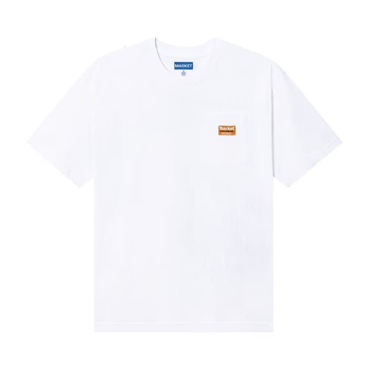 Market Hardware Pocket T-Shirt White
