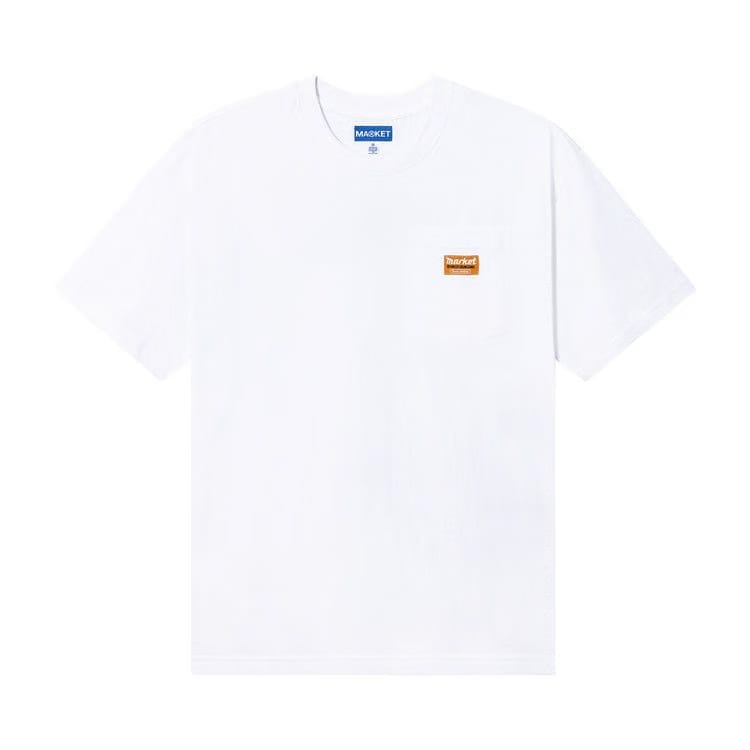 Market Hardware Pocket T-Shirt White