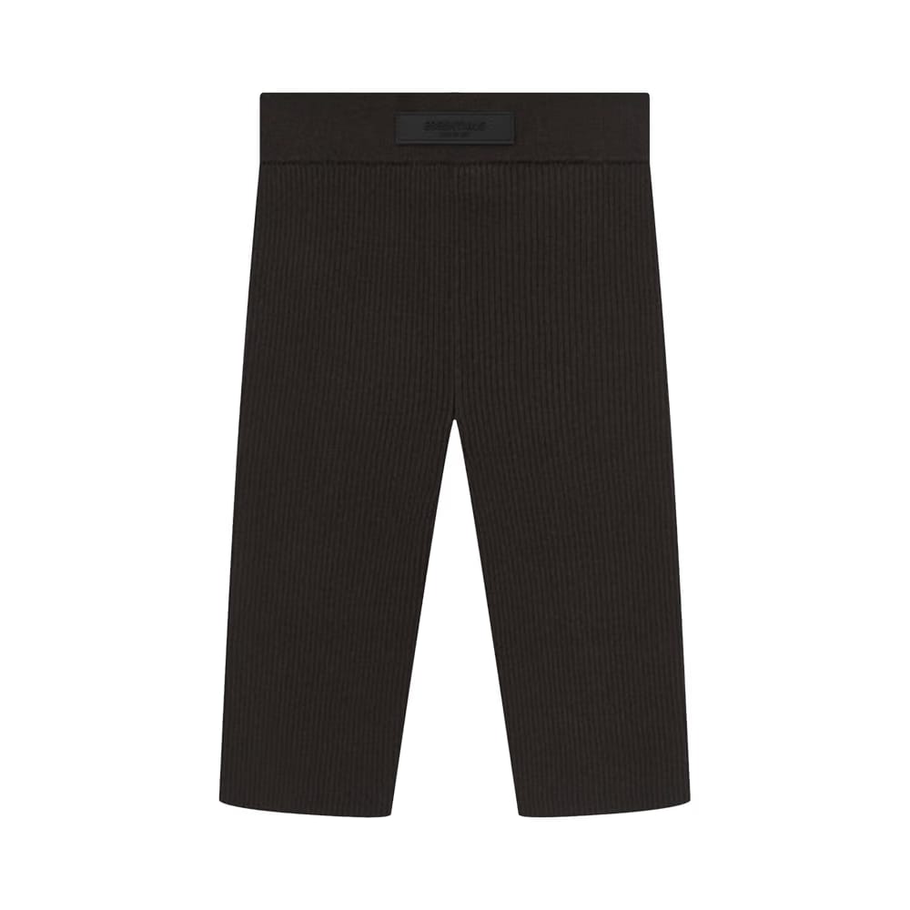 Fear of God Essentials Knit Rib Sport Shorts Off Black