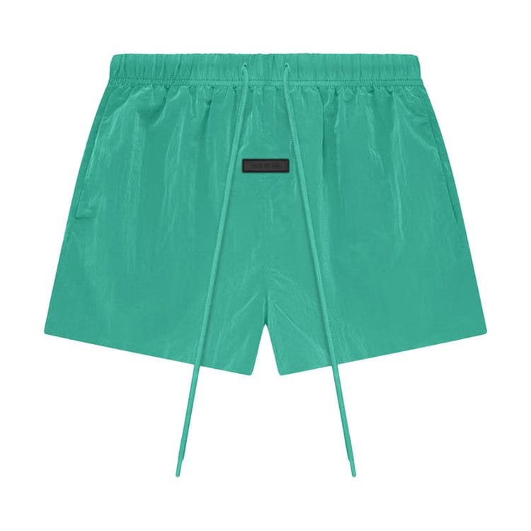 Fear of God Essentials Crinkle Nylon Running Shorts Mint Leaf