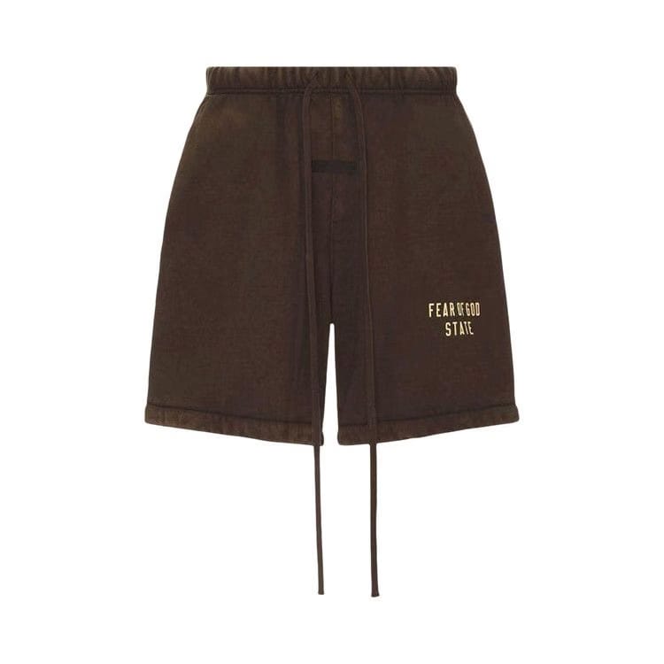 Fear of God Essentials Heavy Fleece Soccer Shorts Brown