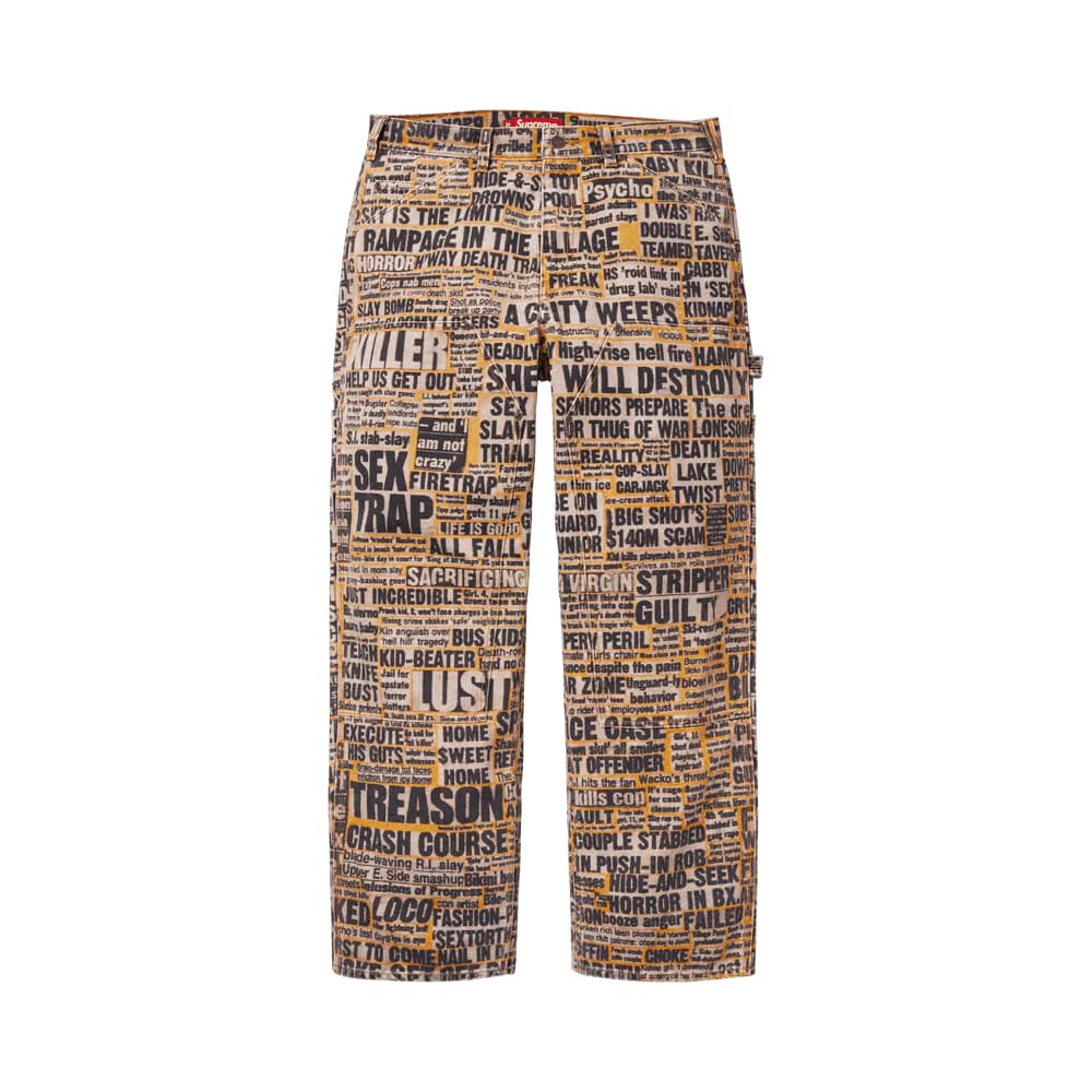 Supreme x Dash Snow Double Knee Painter Pant Multicolor