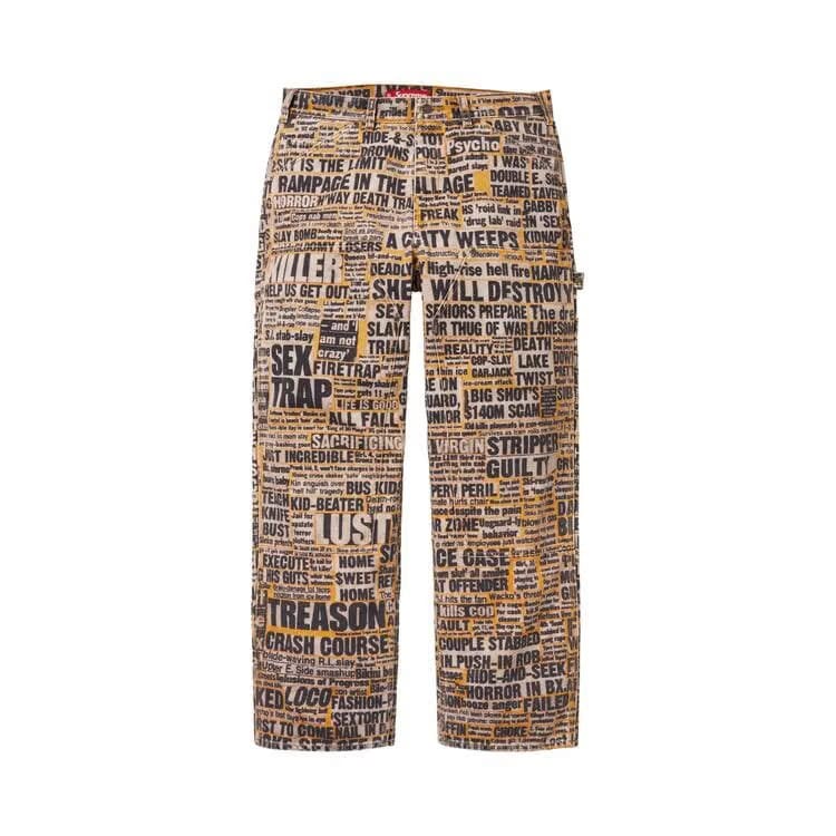 Supreme x Dash Snow Double Knee Painter Pant Multicolor
