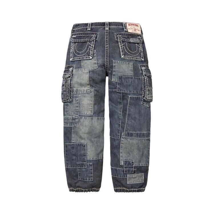 Supreme x True Religion Patchwork Cargo Pant Dirty Indigo