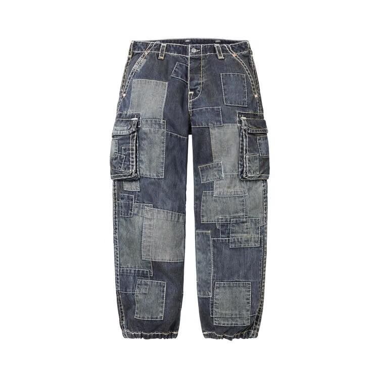 Supreme x True Religion Patchwork Cargo Pant Dirty Indigo