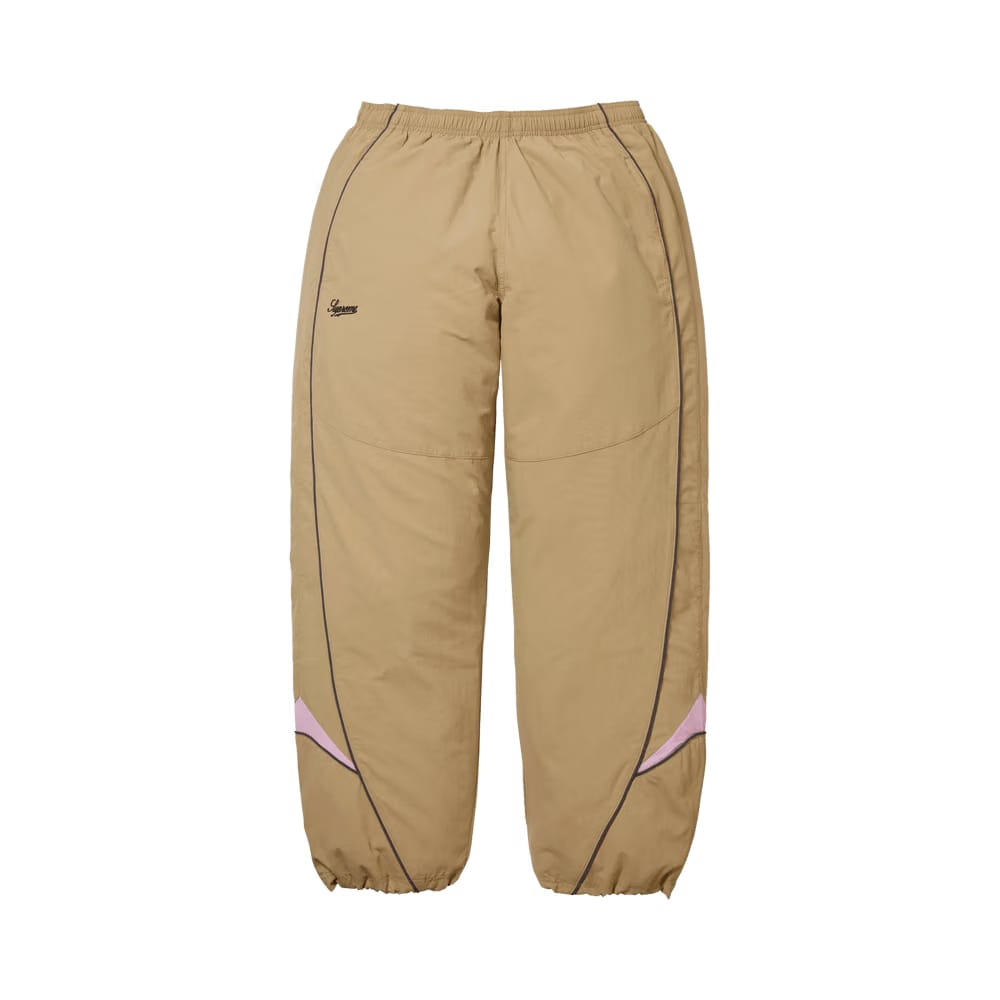 Supreme Contrast Piping Track Pant Tan