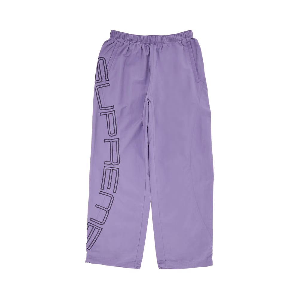 Supreme Spellout Embroidered Track Pant Dusty Purple
