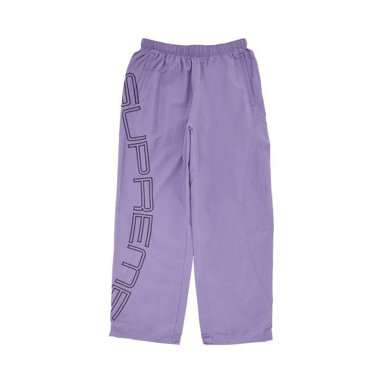 Supreme Spellout Embroidered Track Pant Dusty Purple