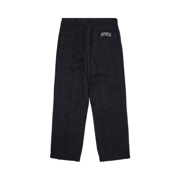 Supreme Snake Print Chino Pant Charcoal