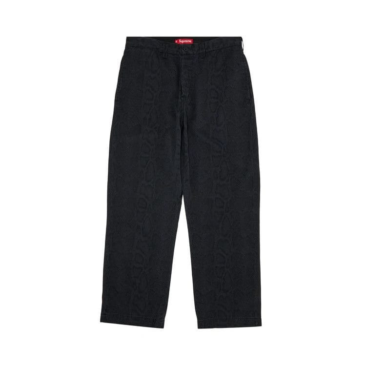Supreme Snake Print Chino Pant Charcoal