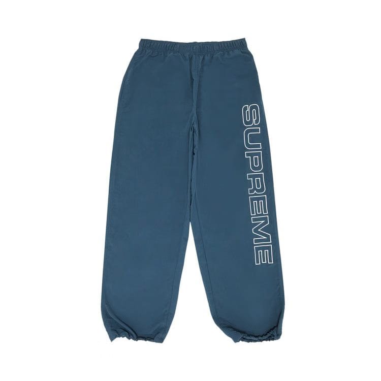 Supreme Spellout Embroidered Track Pant Dark Blue