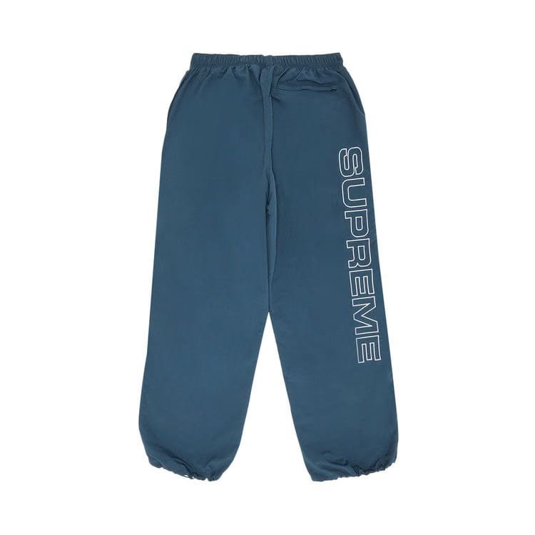 Supreme Spellout Embroidered Track Pant Dark Blue