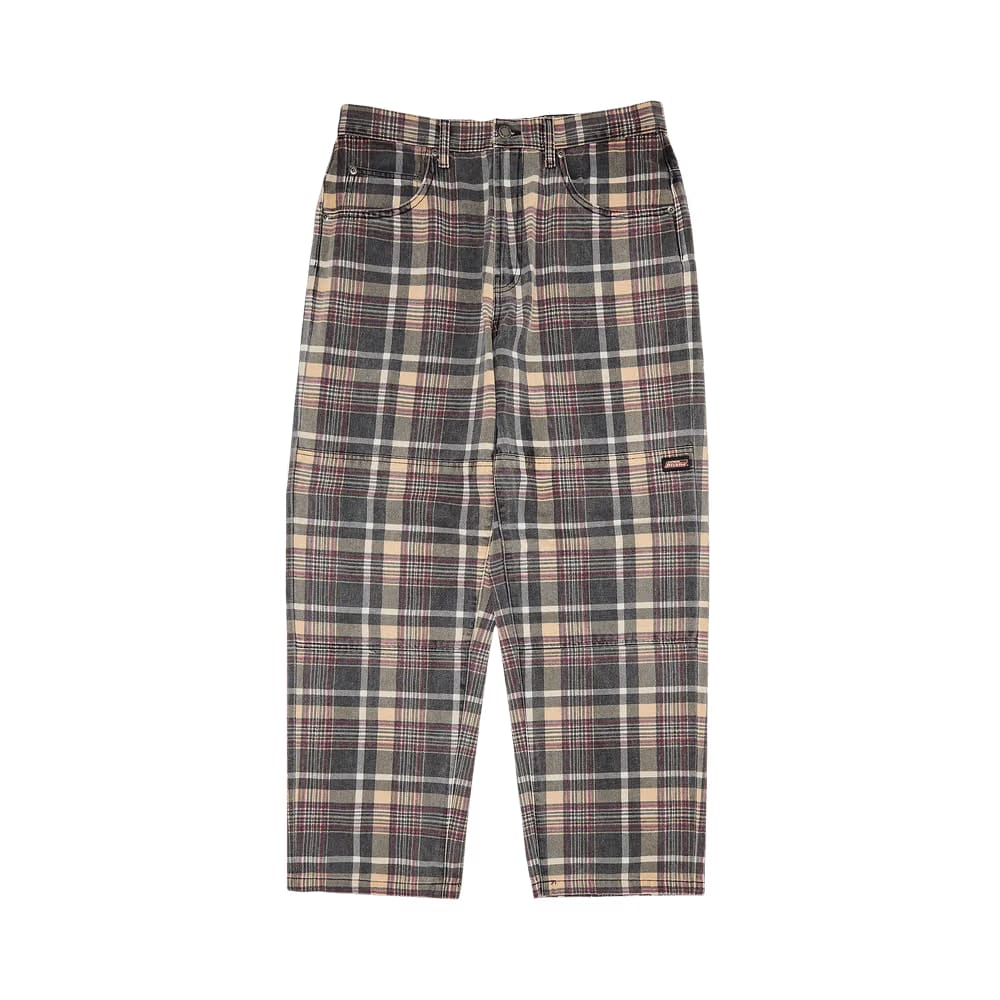 Supreme x Dickies Double Knee Baggy Jean Black Plaid