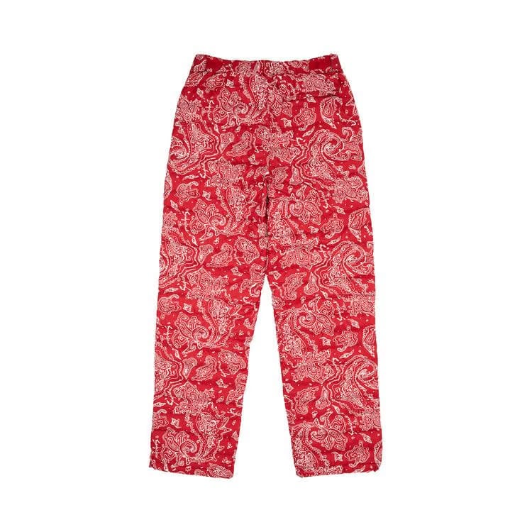 Supreme Micro Down Pant Red Paisley