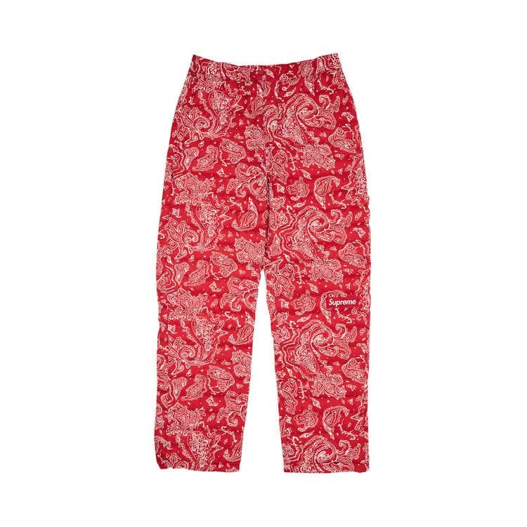 Supreme Micro Down Pant Red Paisley