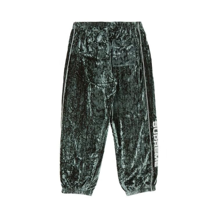 Supreme Crushed Velvet Track Pant Olive