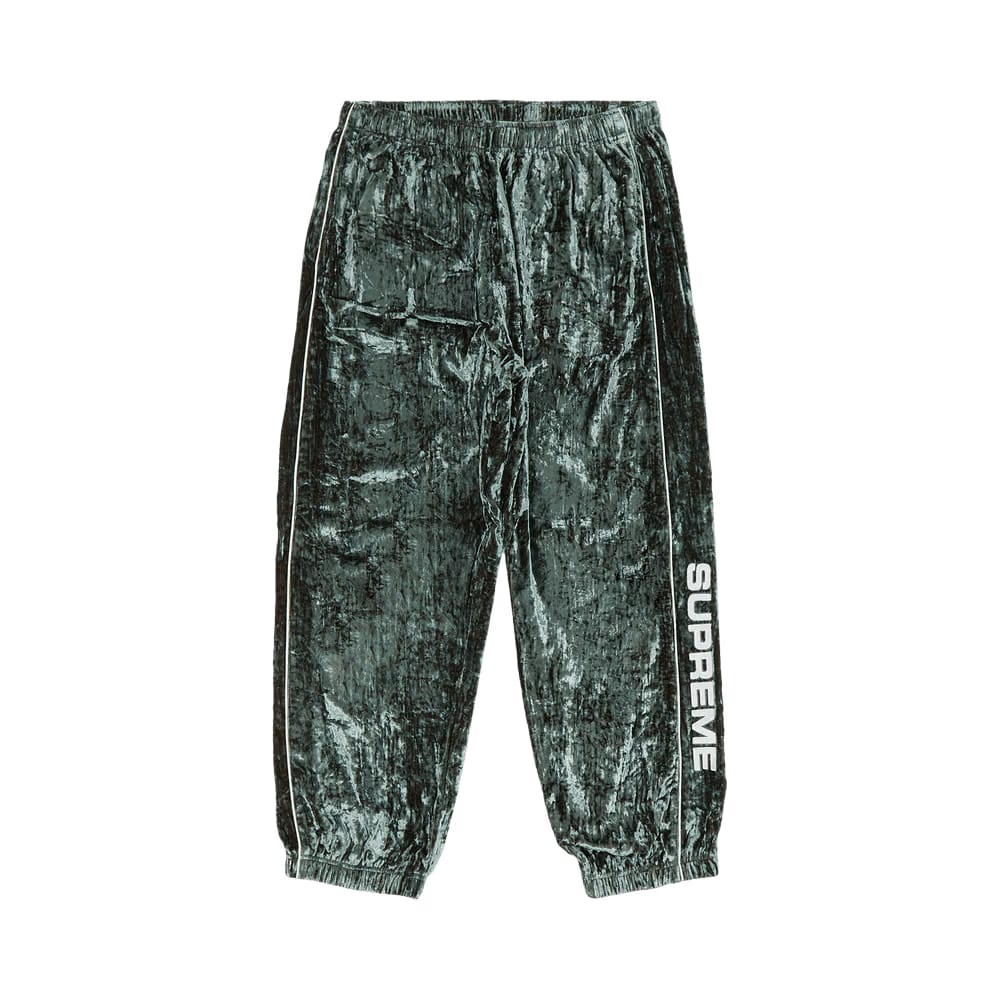 Supreme Crushed Velvet Track Pant Olive
