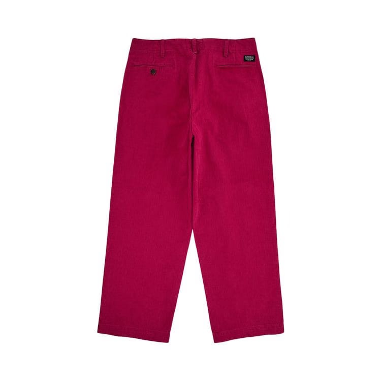 Supreme Washed Herringbone Chino Pant Plum
