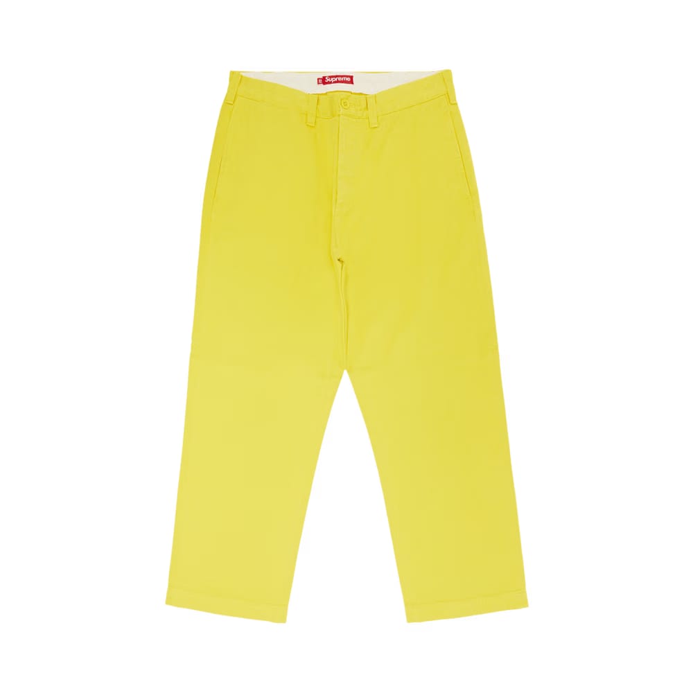 Supreme Chino Pant Lime Yellow