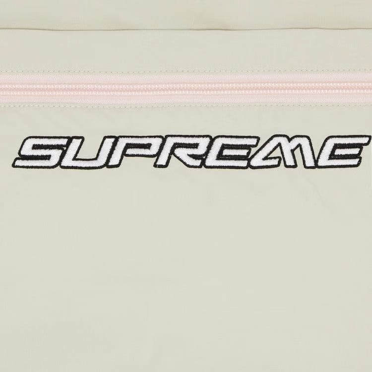 Supreme Contrast Zip Warm Up Pant Tan