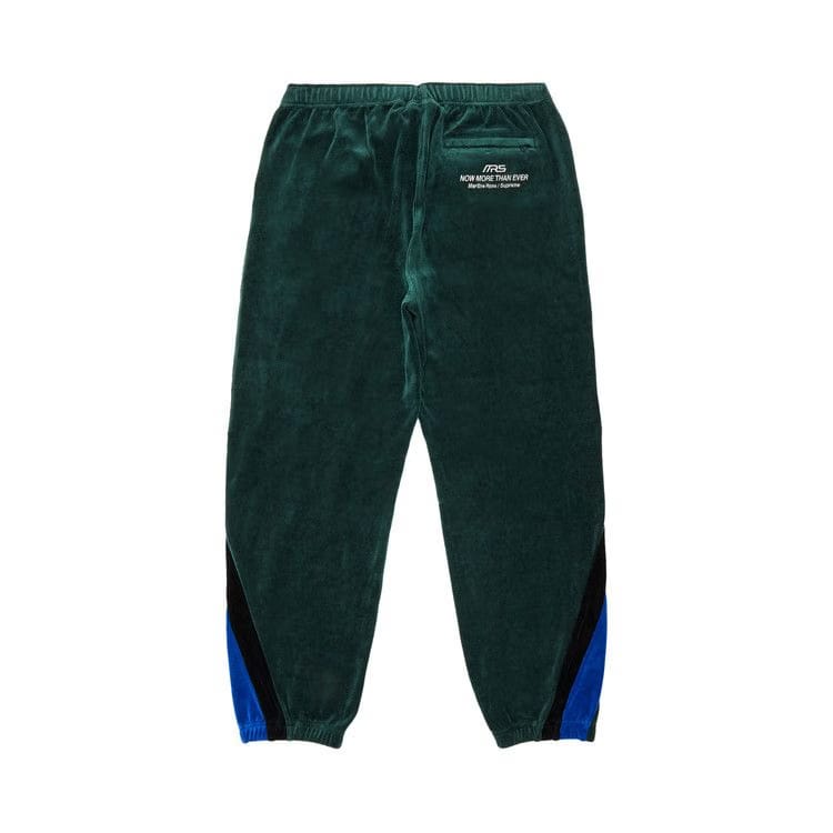 Supreme x Martine Rose Velour Track Pant Green