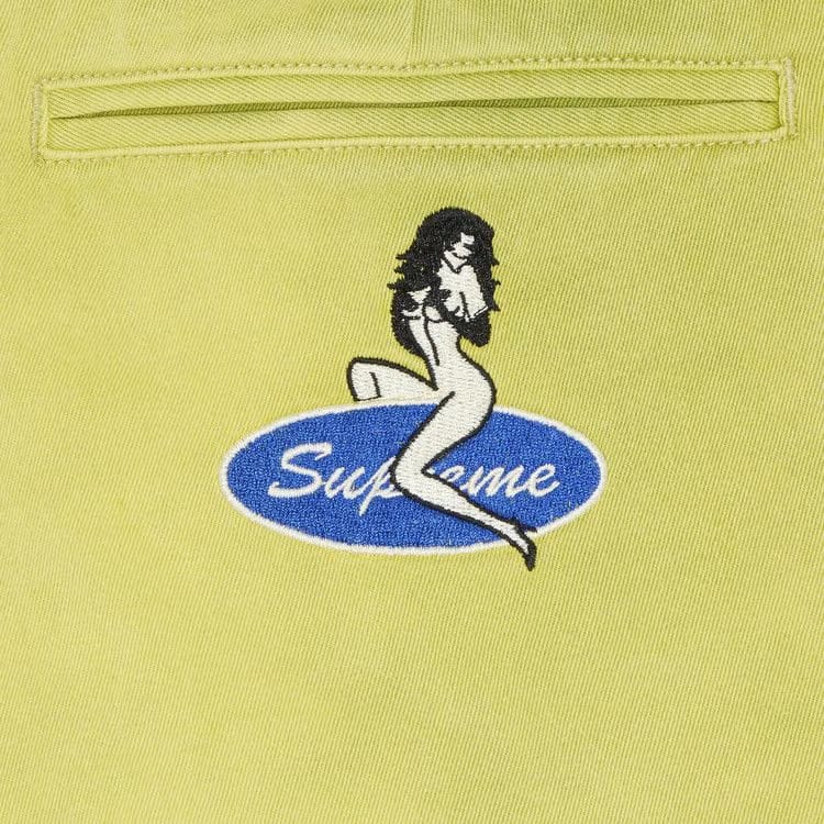 Supreme Chino Pant Washed Green
