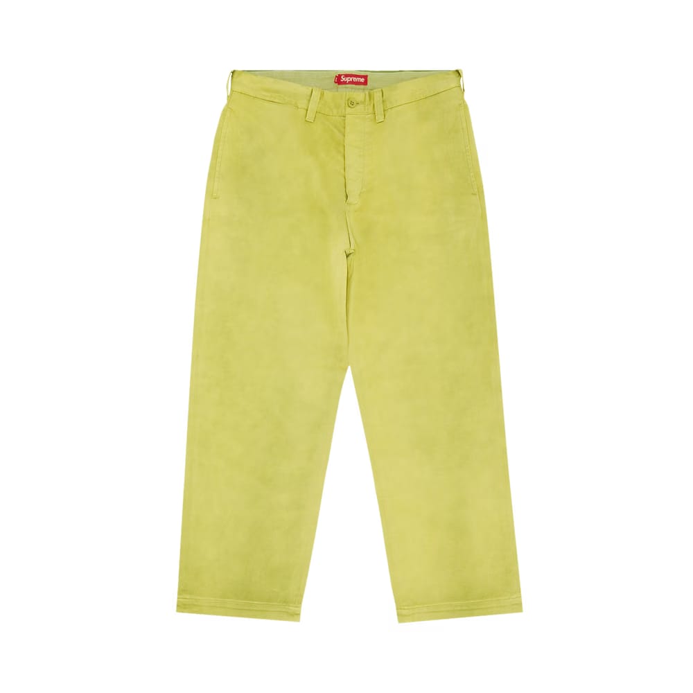 Supreme Chino Pant Washed Green