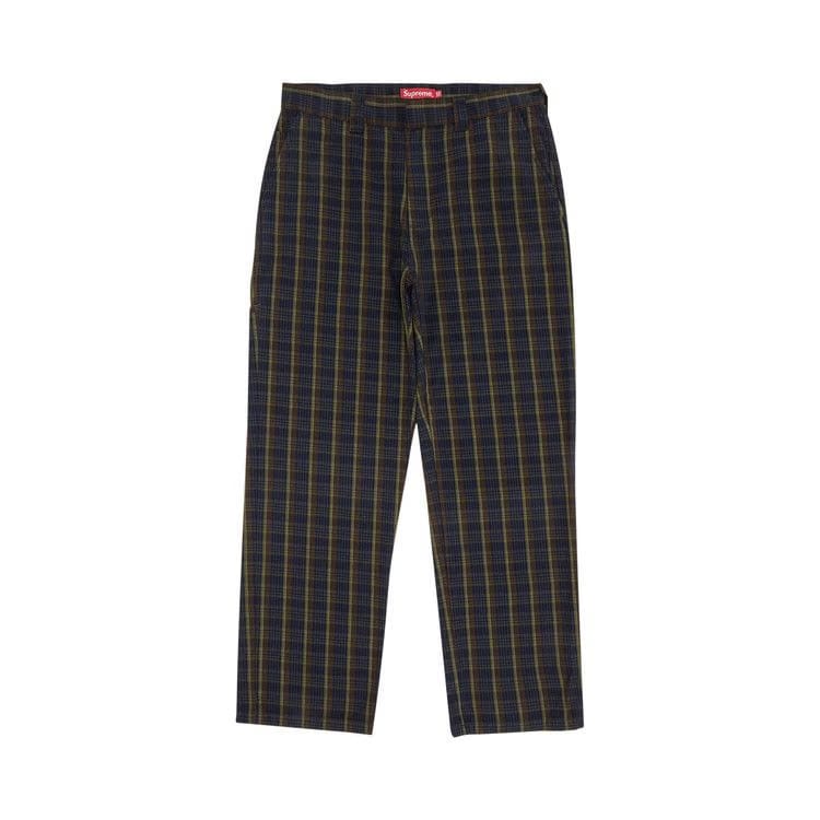 Supreme Work Pant Navy Plaid
