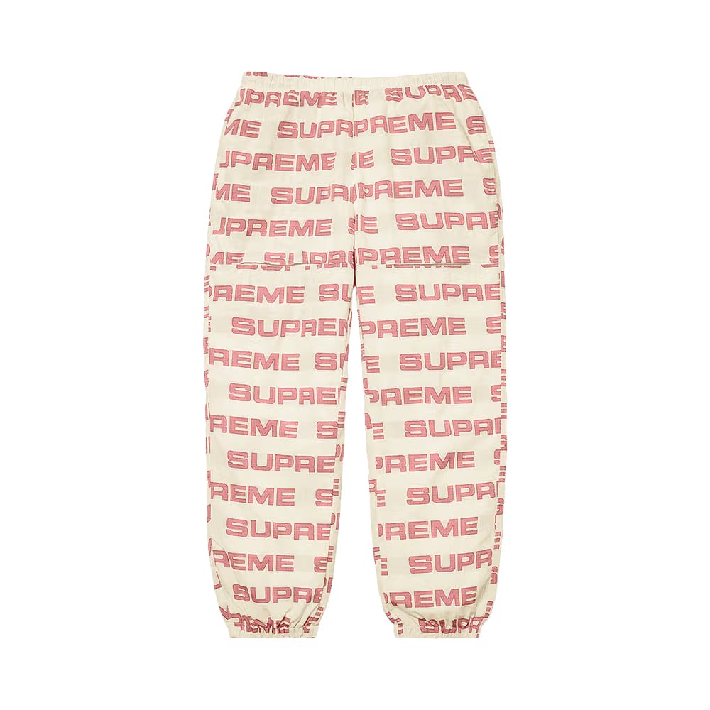 Supreme Logo Ripstop Track Pant Natural