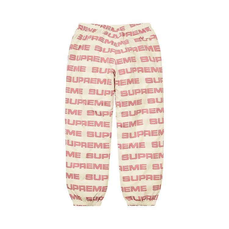Supreme Logo Ripstop Track Pant Natural