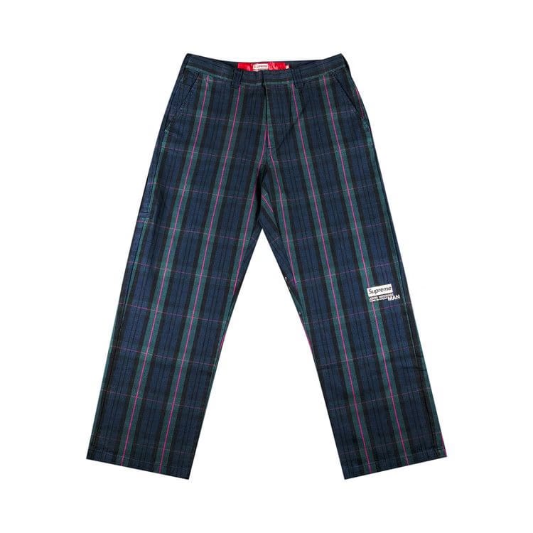 Supreme x Junya Watanabe x Comme des Garçons MAN Printed Work Pant Navy Plaid