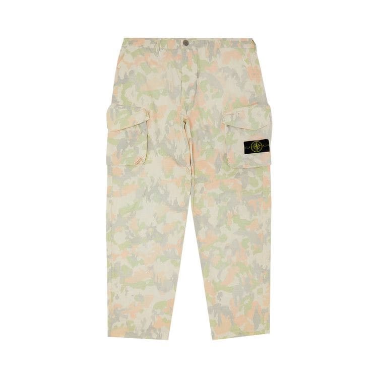 Supreme x Stone Island Reactive Ice Camo Ripstop Cargo Pant Tan