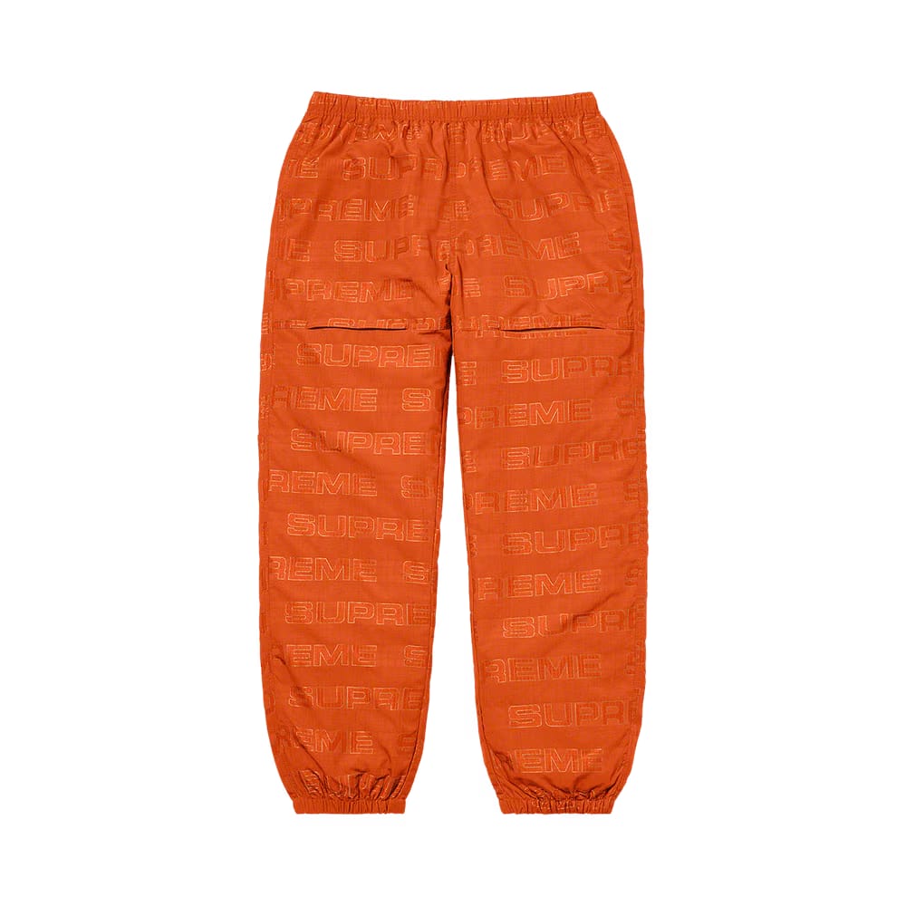 Supreme Logo Ripstop Track Pant Orange