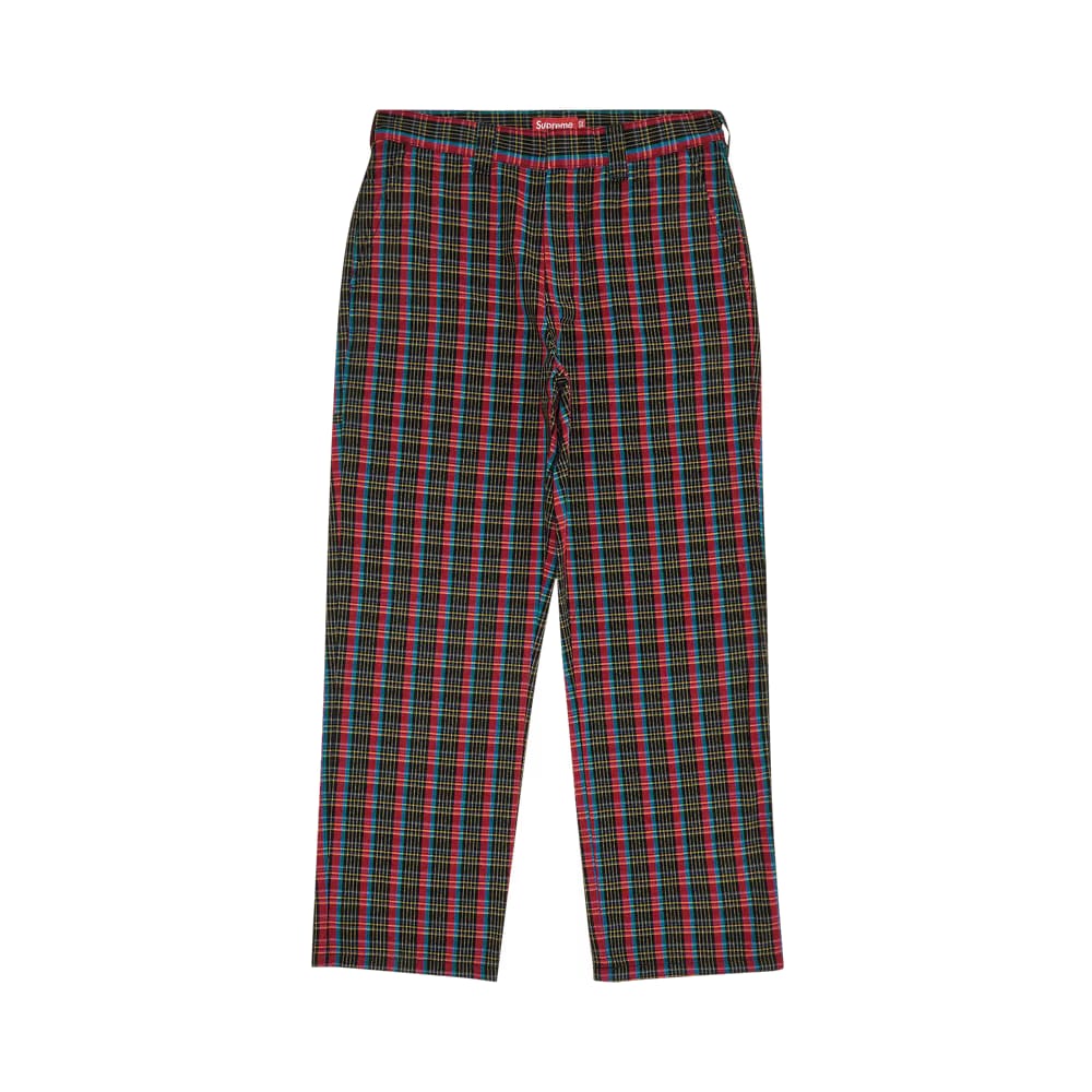 Supreme Work Pant Red Plaid