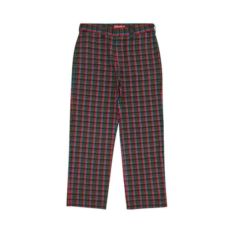 Supreme Work Pant Red Plaid