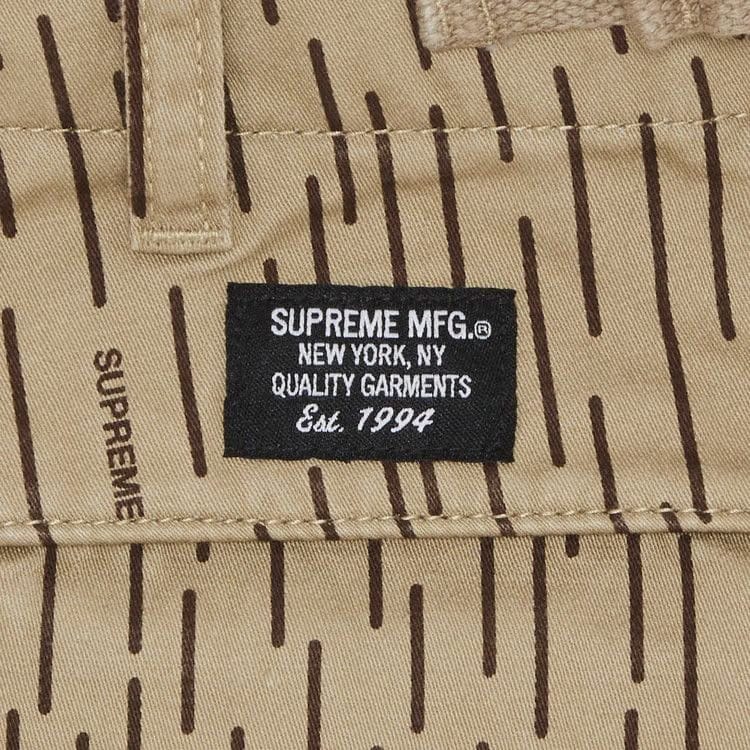 Supreme Cargo Pant Tan Raindrop