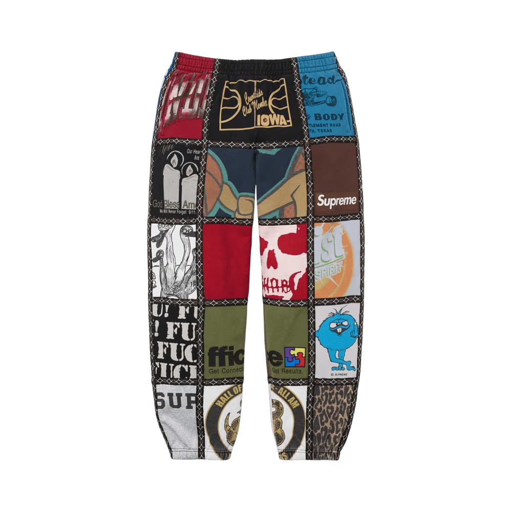 Supreme x Number (N)Ine Patchwork Sweatpant Multicolor