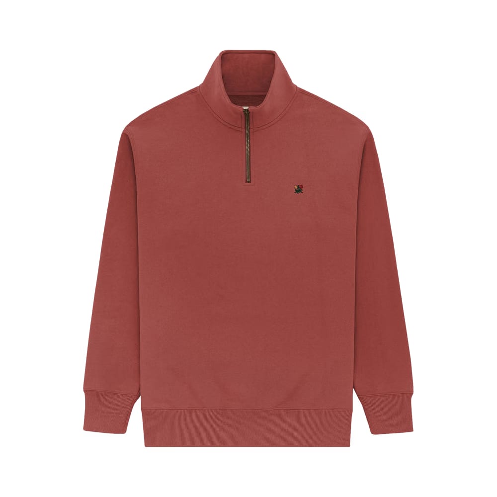 Aimé Leon Dore Crest Quarter Zip Pullover Marsala