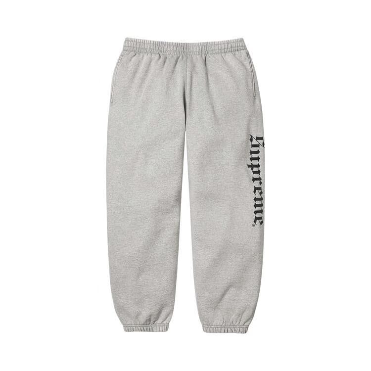 Supreme Washed Old English Sweatpant Heather Grey