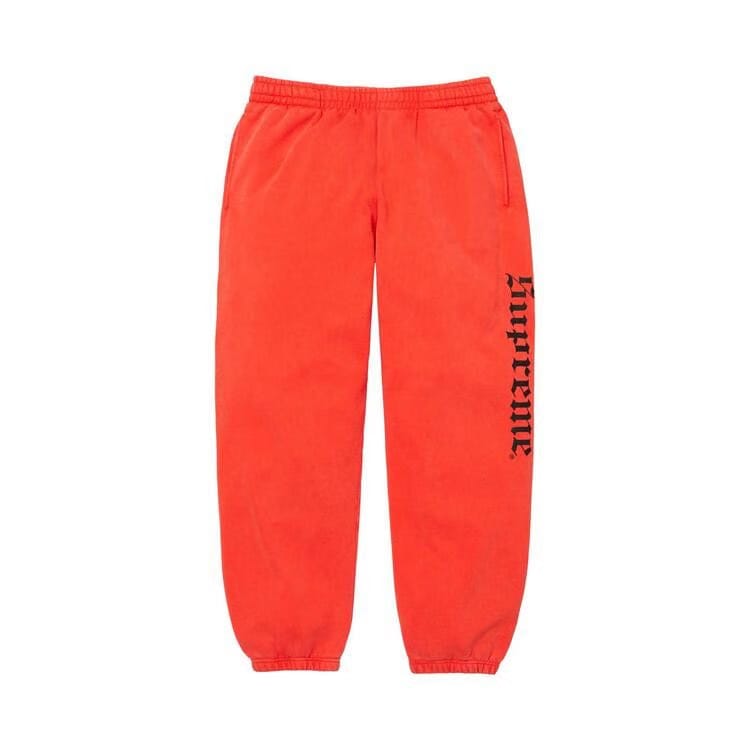 Supreme Washed Old English Sweatpant Orange
